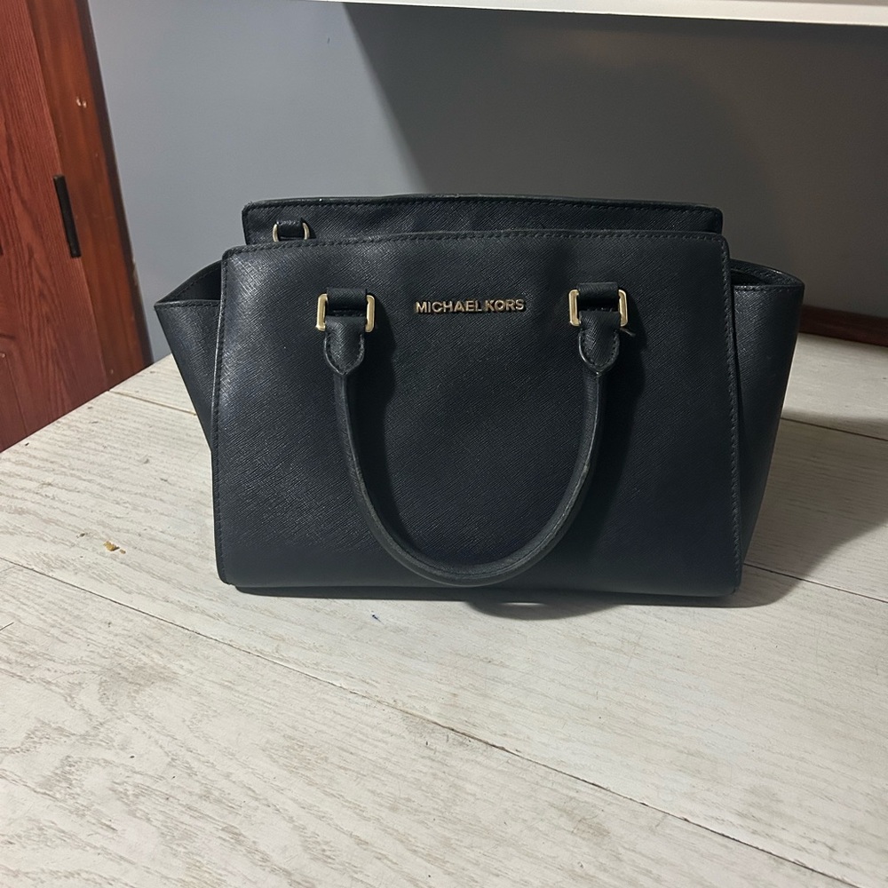 Michael Kors Black Satchel Bag